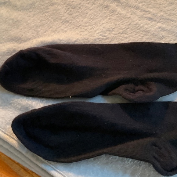 Merino wool women’s tall black socks - Picture 2 of 3